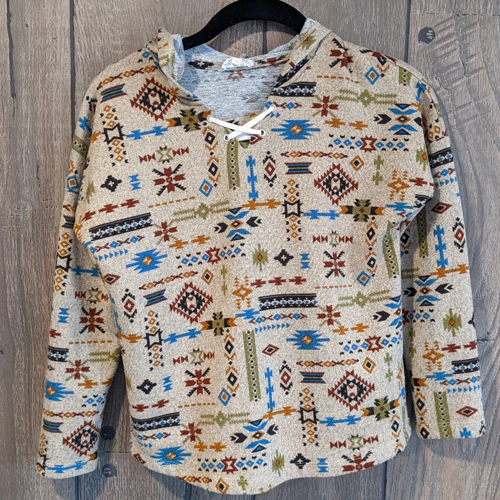Girls boutique Aztec sweater hoodie
